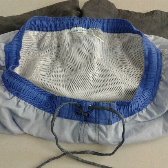 MENS SAND &Sun Blue Gray Swim Trunks XL 40‎ -42 x - Picture 5 of 6